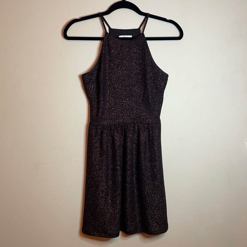 Sparkly High Neck Dress